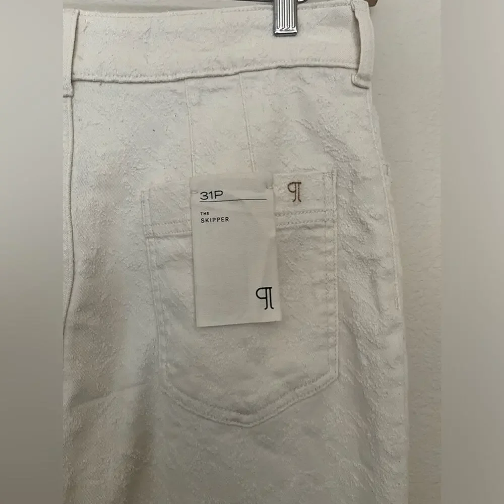 NWT Anthropologie The Skipper High-Rise Crop Wide-Leg Jeans by Pilcro Size 31P